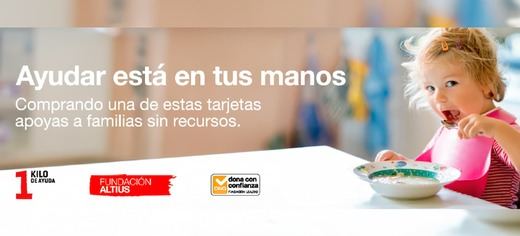 El Corte Inglés y la Fundación Altius lanzan las tarjetas 1 Kilo de Ayuda para apoyar a familias vulnerables