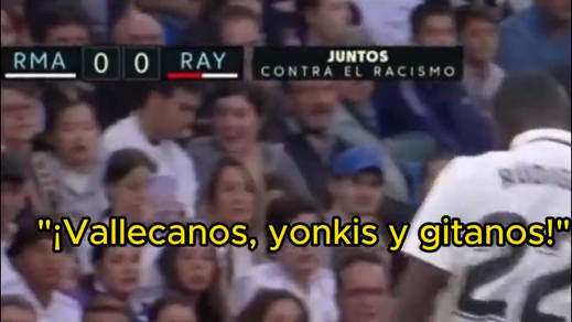 Cánticos de la afición rayista durante el Madrid-Rayo