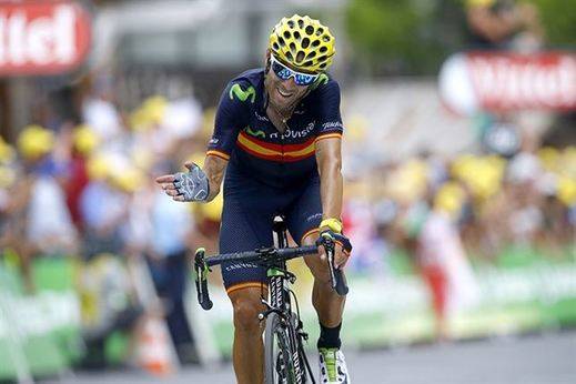 Vuelta a España: Valverde gana la etapa y evita el doblete de Sagan