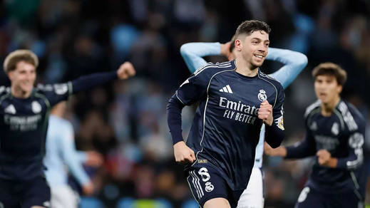 Valverde celebra el gol del triunfo final