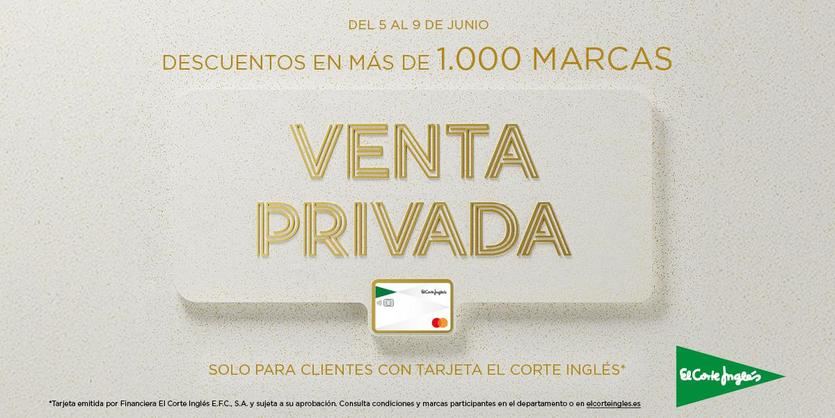 El Corte Inglés lanza Ventas Privadas con grandes descuentos sólo del 5 al 9 de junio
