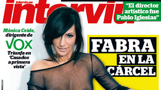 Una dirigente de Vox, Mónica Ceide, se desnuda en la portada de 'Interviú'