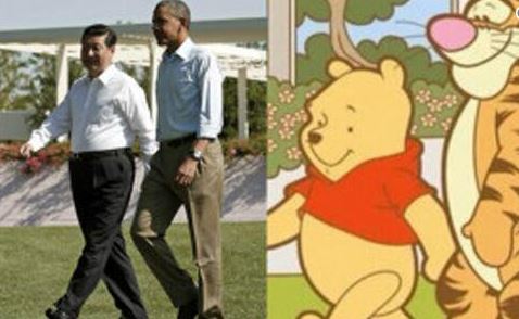 Meme Xi Jinping y Barack Obama como 'Winnie the Pooh' y 'Tigger'