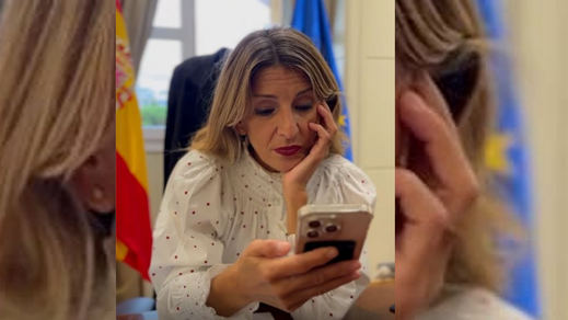 Yolanda Díaz, en su vídeo de explicación