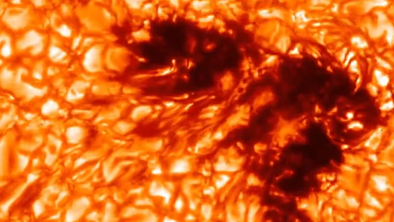Impresionante imagen del Sol visto desde un telescopio