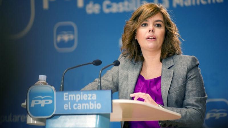 Soraya Sáenz de Santamaría, embarazada de tres meses