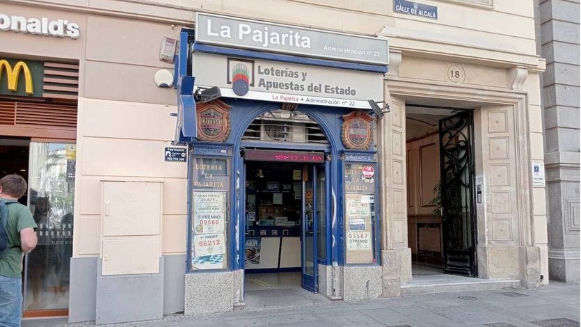 Lotería La Pajarita en la Calle Alcalá