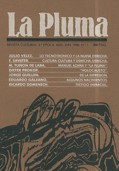 Número 1 de la revista La Pluma, Segunda época