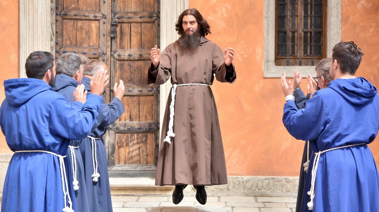 Recreación de José de Cupertino levitando