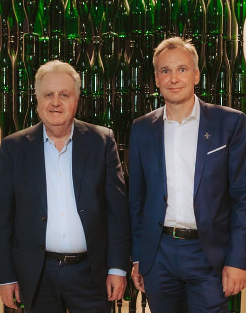 Andreas Brokemper, CEO de Henkell Freixenet, a la derecha