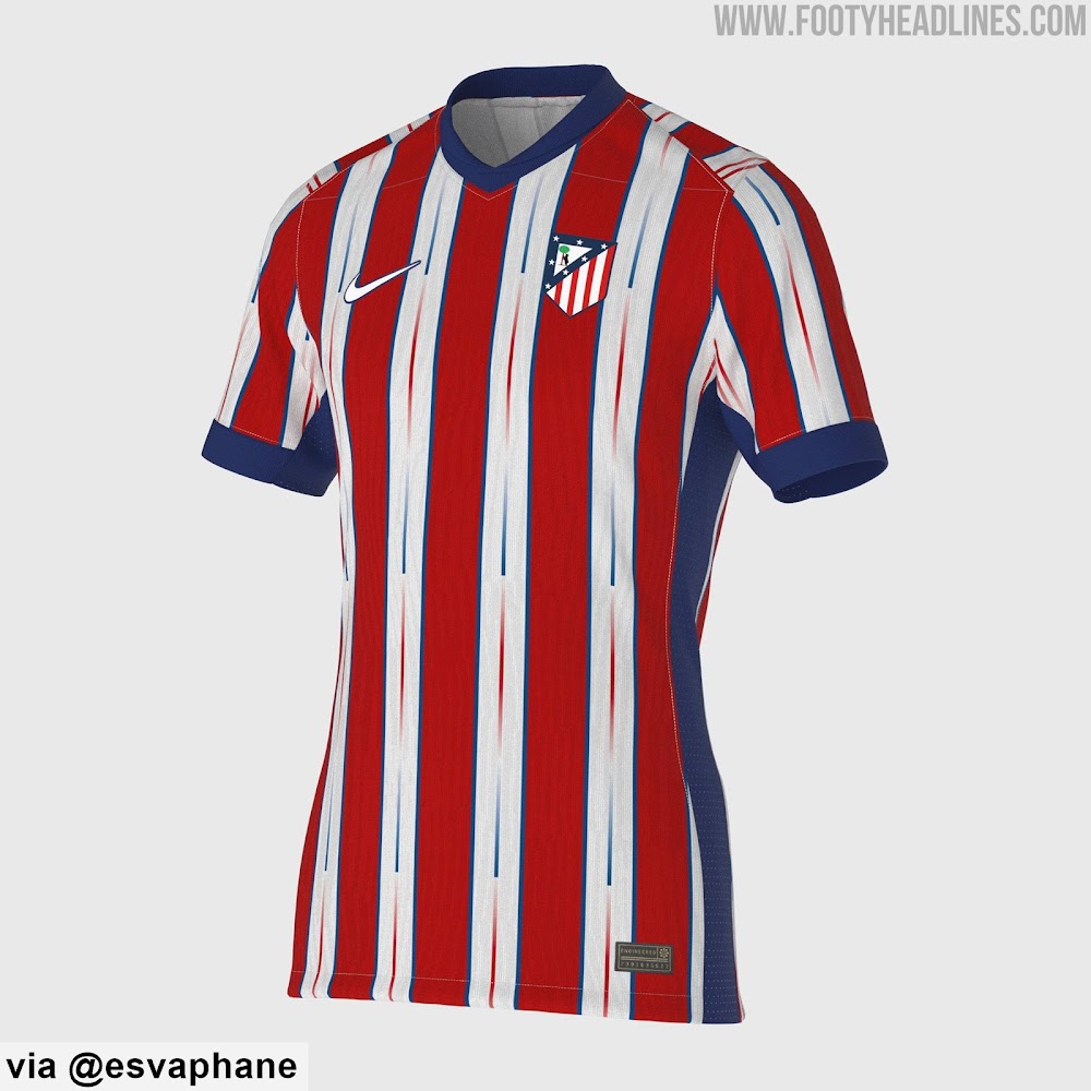 Camiseta del Atleti 2024-25 (Foto: Footyheadlines)