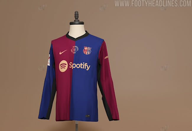 Camiseta del Barça 2024-25 (Foto: Footyheadlines)