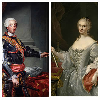 Carlos III y María Gabriela de Sajonia
