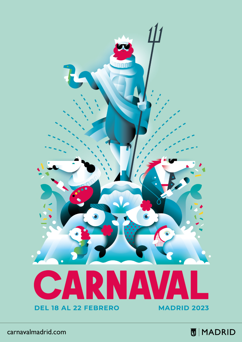 Cartel del carnaval de Madrid 2023