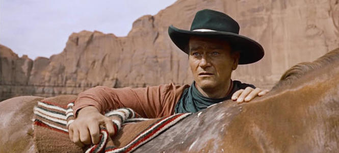 Ethan (John Wayne) de 'Centauros del desierto'