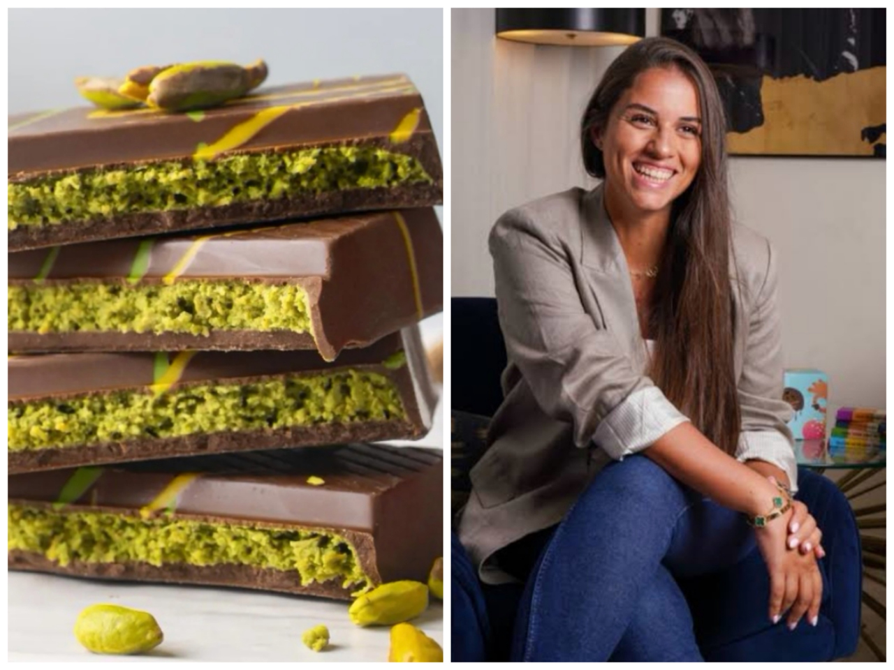 Chocolate de Dubai y su inventora, Sarah Sarah Hamouda