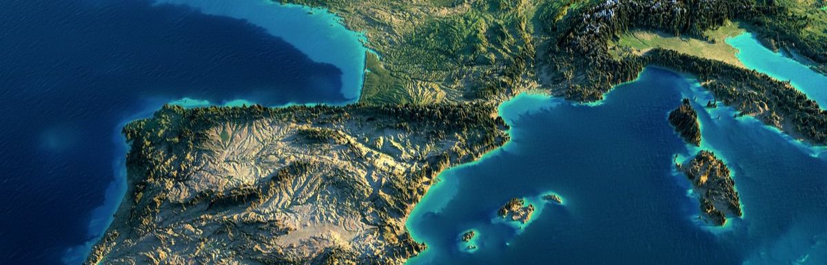 España, en el mapa
