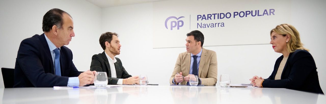 Sayas y Adanero, en una reunión con el PP navarro