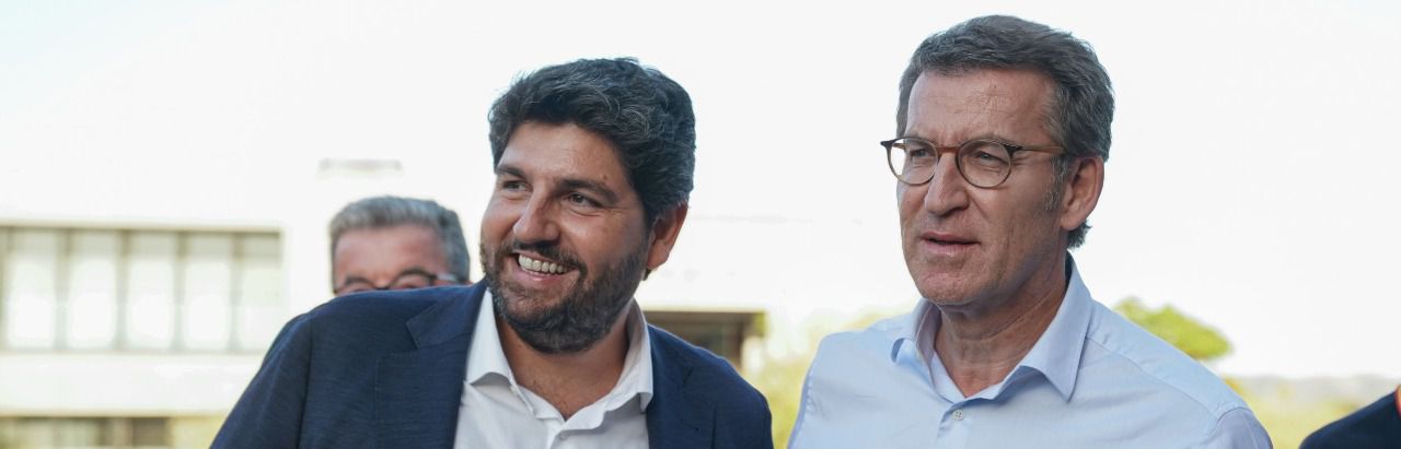 Feijóo y López Miras (Foto: PP)
