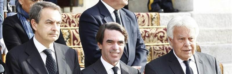 Zapatero, Aznar y González