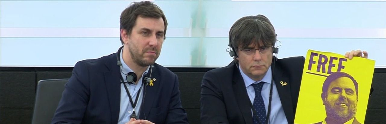 Carles Puigdemont y Antonio Comín