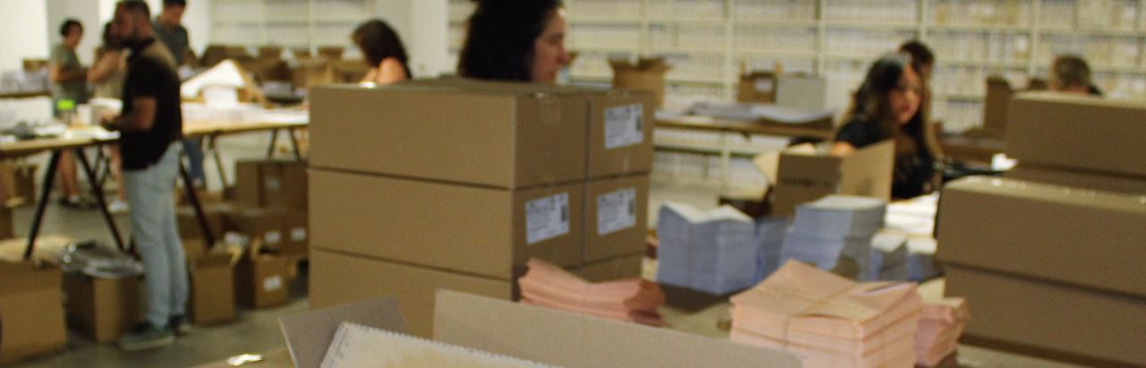 Sala de recuento de votos