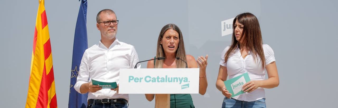 Un acto de Junts en campaña