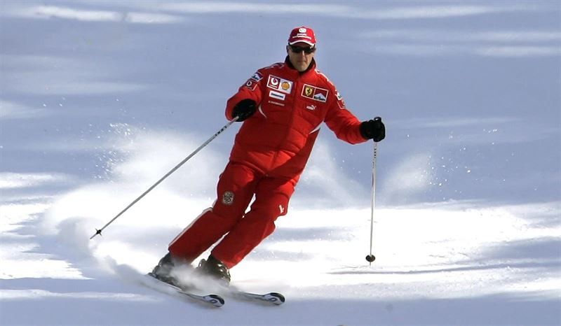 Schumacher, esquiando