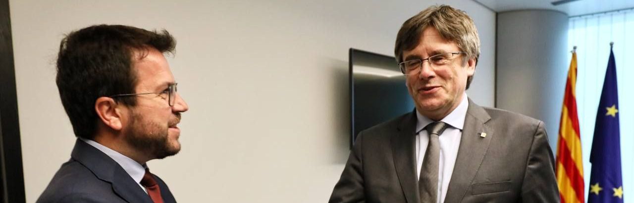 Aragonès y Puigdemont 