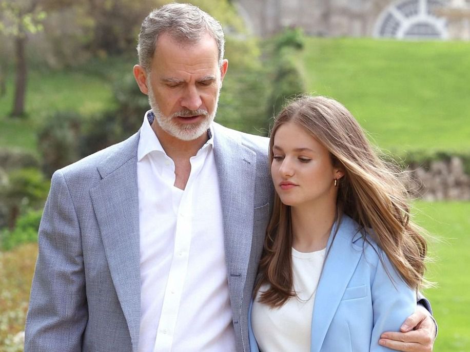 Felipe VI y su hija Leonor