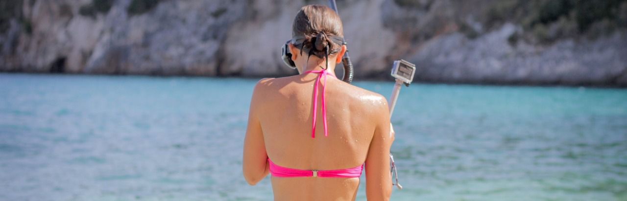 Mujer con bañador