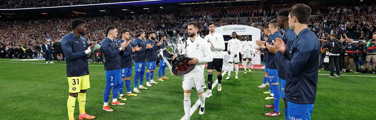 El Real Madrid, con el título de Liga