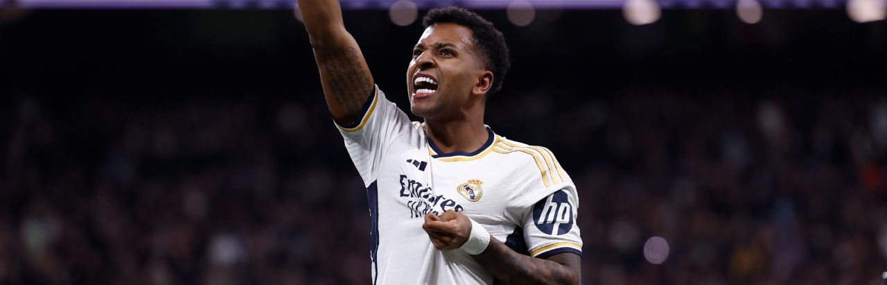 Rodrygo Goes, celebrando un gol