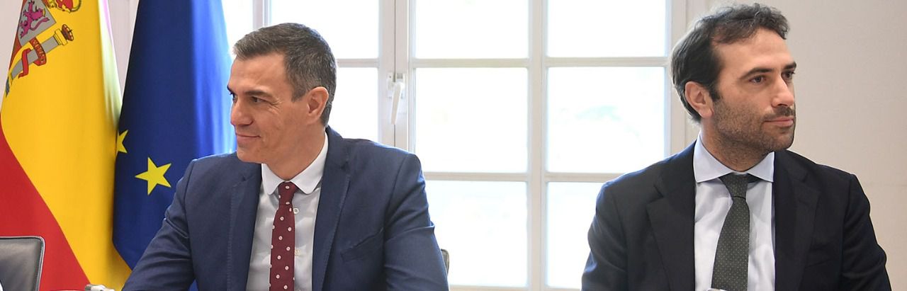 Pedro Sánchez y Carlos Cuerpo