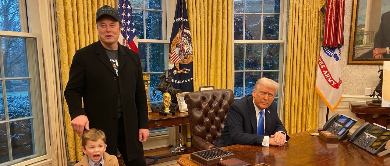 Elon Musk, con Trump en el Despacho Oval