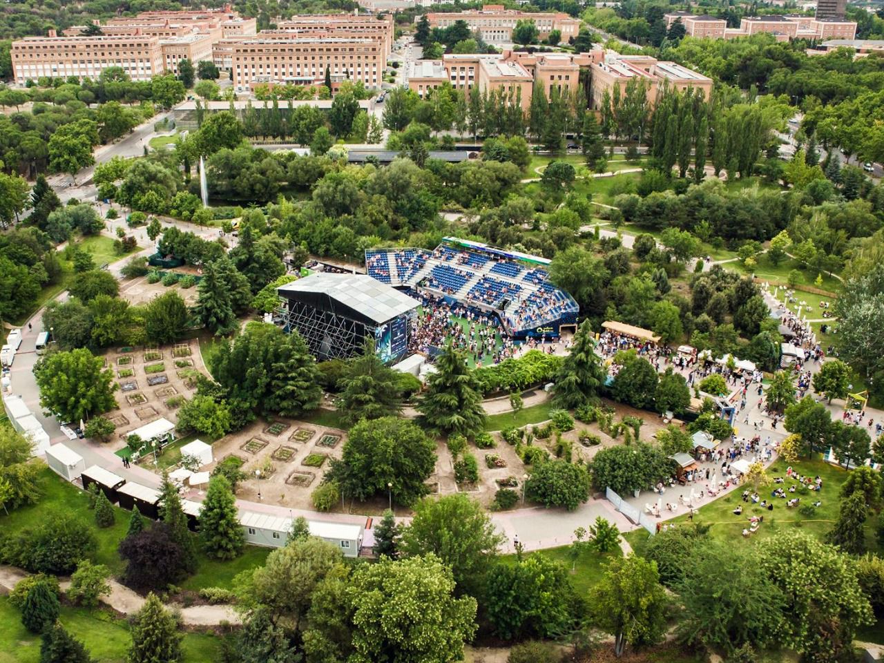Escenario del festival Noches del Botánico