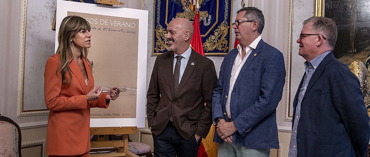 Begoña Gómez, con Joaquín Goyache, rector de Universidad Complutense