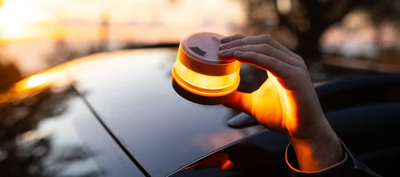 Una baliza reglamentaria