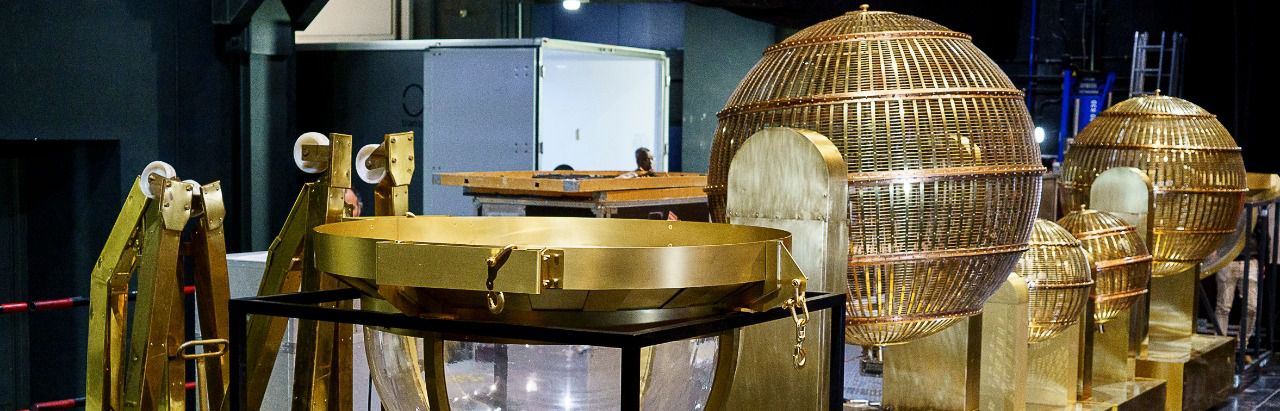 Bombos de la lotería de navidad