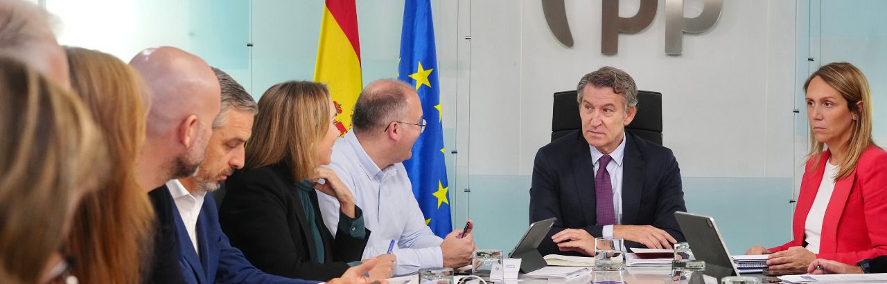 Reunión de la cúpula del PP en la calle Génova