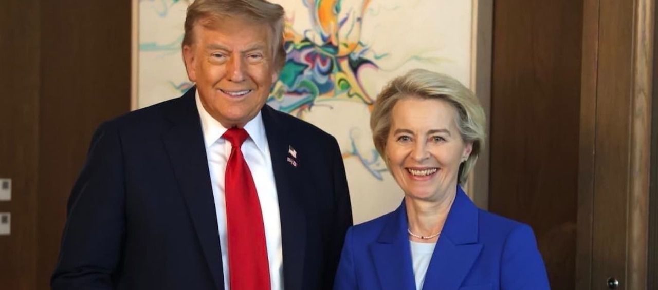 Trump y Ursula von der Leyen