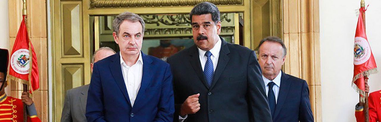 Zapatero y Maduro, durante una de sus reuniones