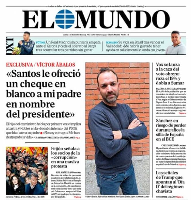 La entrevista a Víctor Ábalos en 'El Mundo'