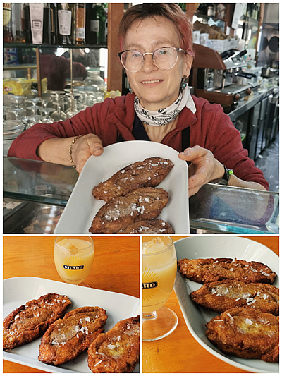 Isaura y Torrijas con Ricard