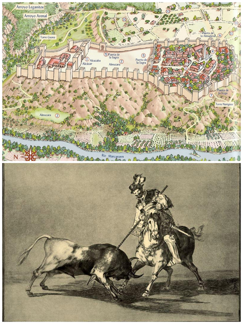 Mayrit en la eěpoca en la que el Cid lanceaba toros