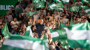 Sánchez y Zapatero arropan a Montero y llaman a votar en clave socialista en Andalucía