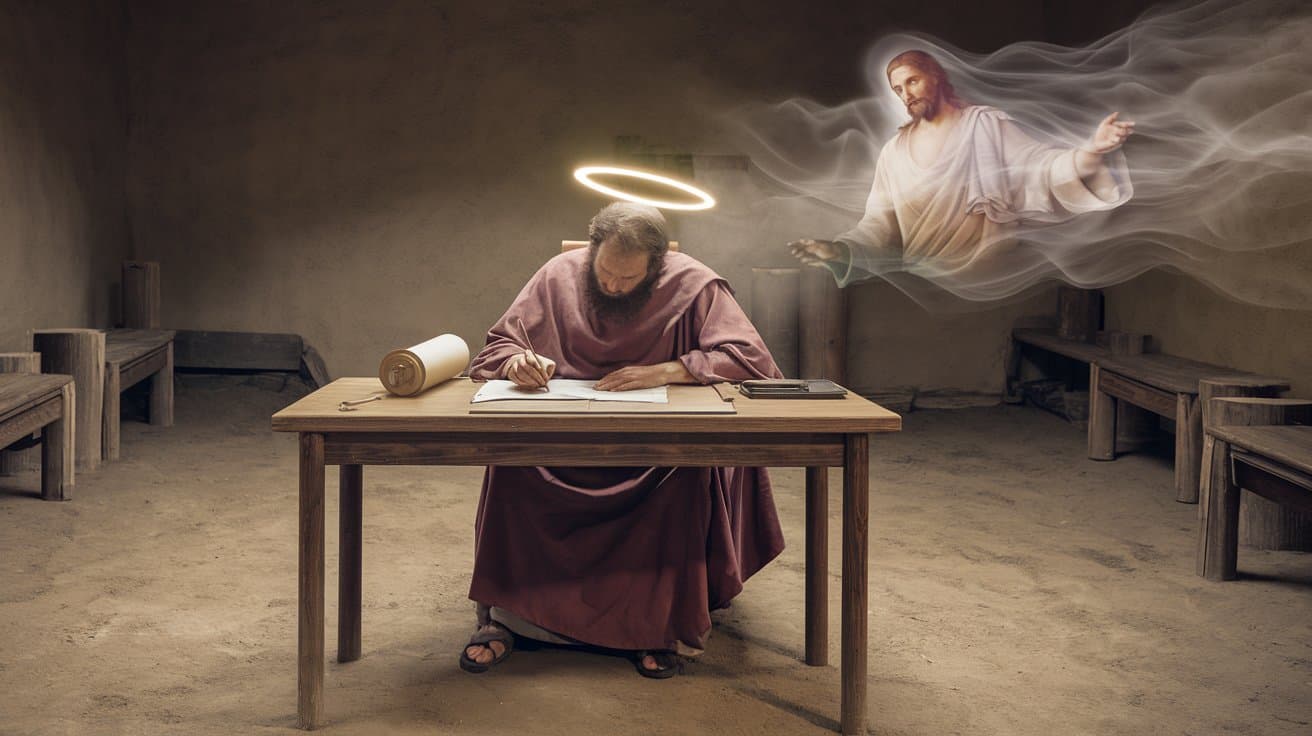 Lucas, escribiendo su Evangelio 